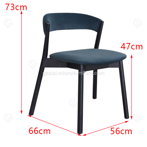 Stackable Dining Chair Stackable coffee shop wood chair Factory